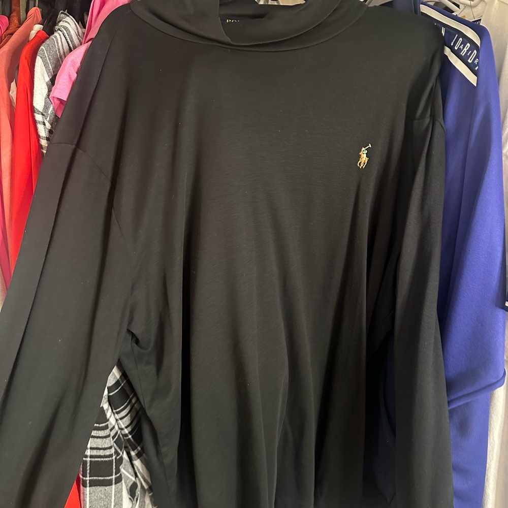 Polo by Ralph Lauren Black Turtleneck Sweater for Men